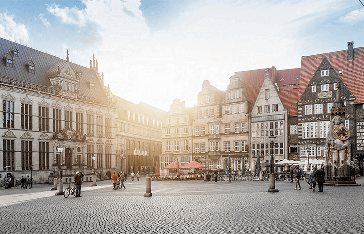 Bremer Altstadt mit Fachwerkhäusern