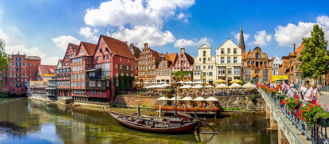 Altstadt von Lüneburg im historischen Wasserviertel 