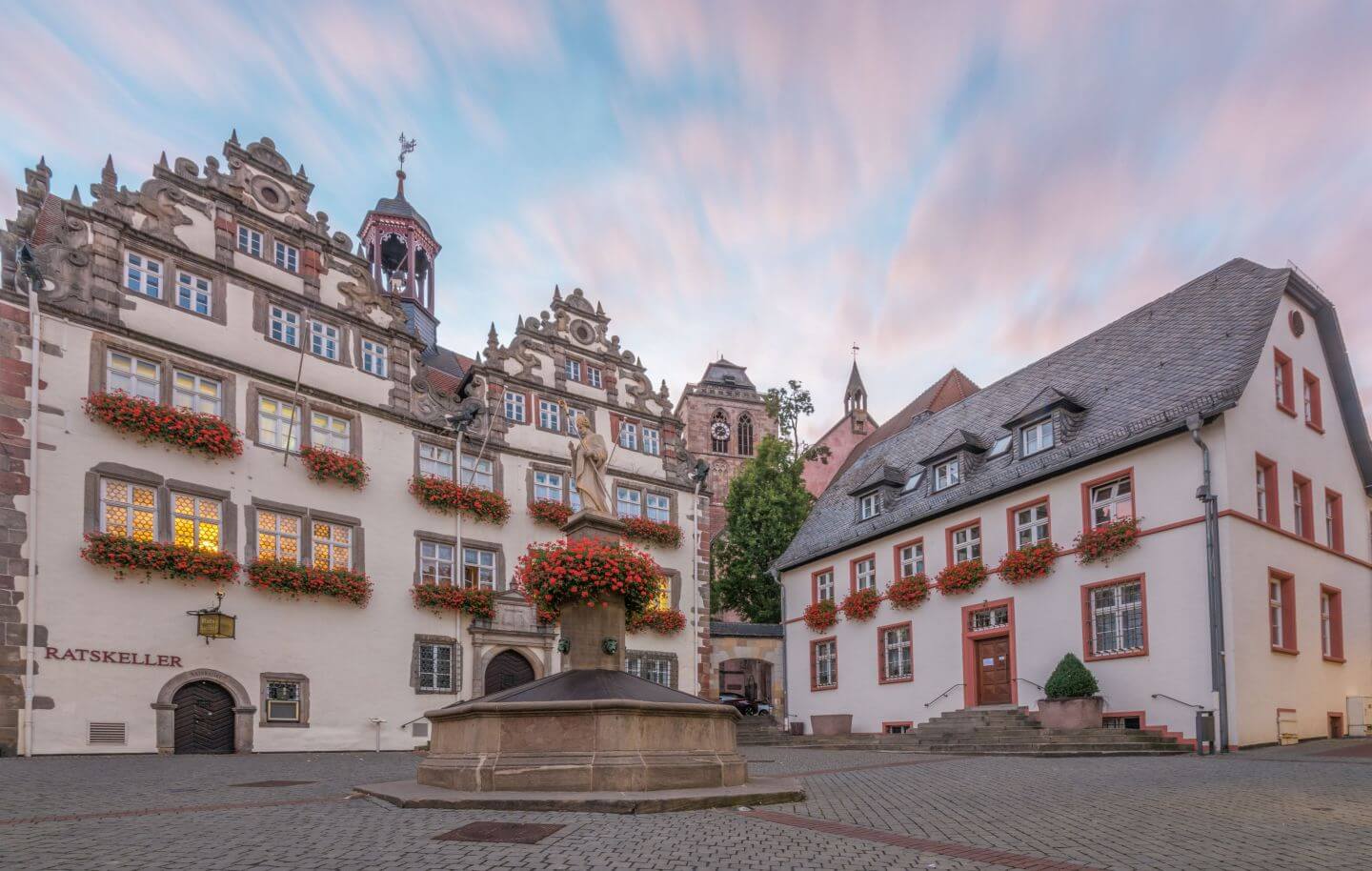Historische Altstadt mit Rathaus in Bad Hersfeld