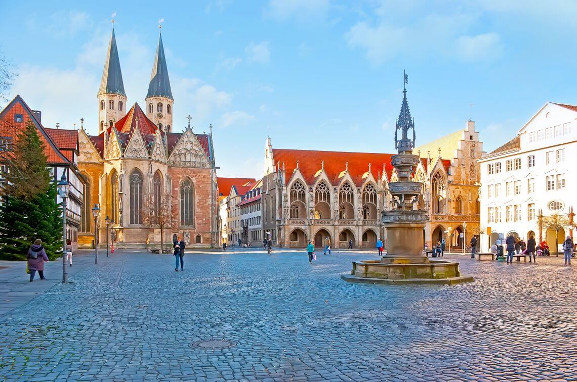 Löwenstadt Braunschweig Altstadtmarkt in Braunschweig