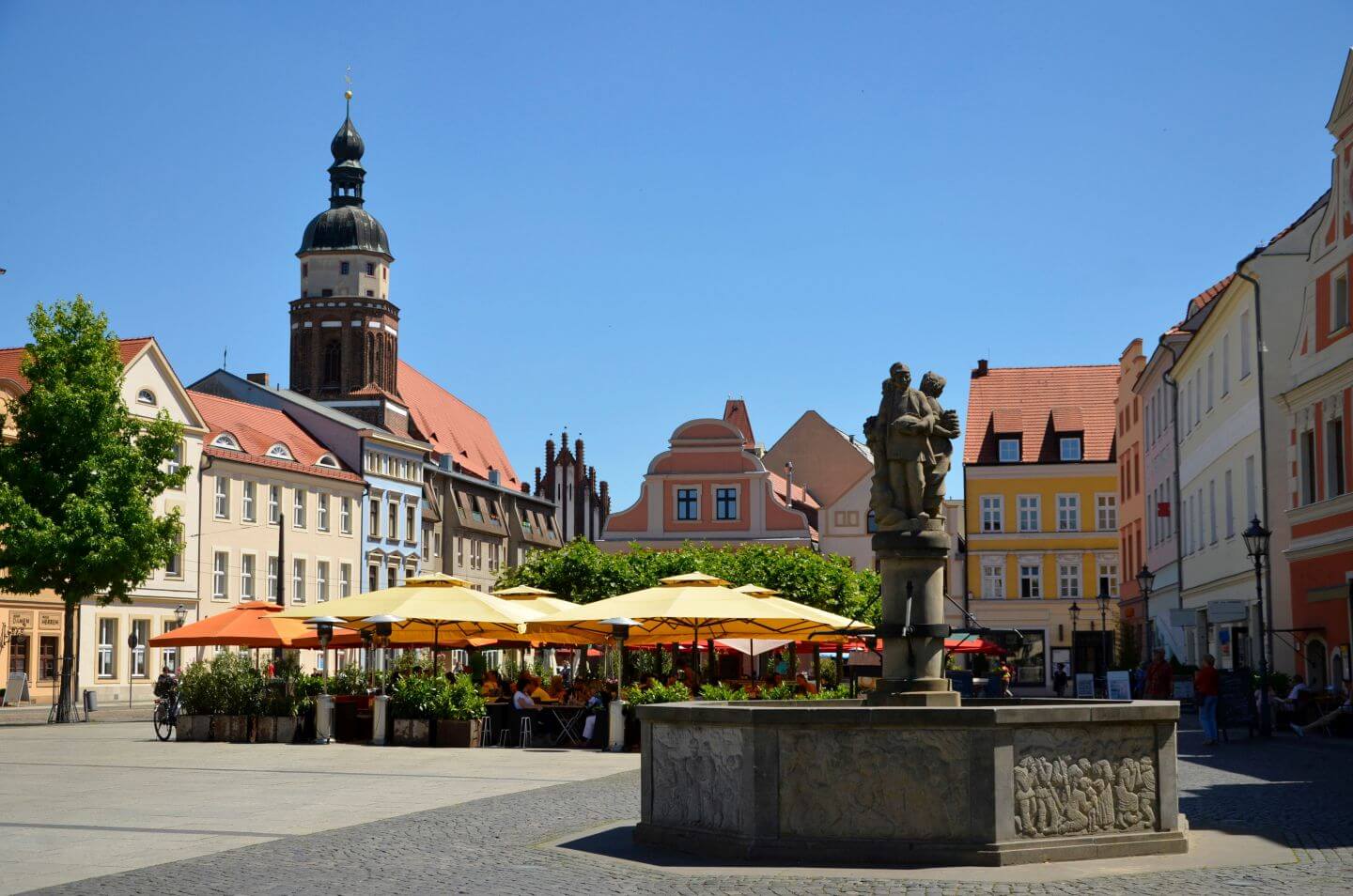 Marktbrunnen am Altmarkt in Cottbus