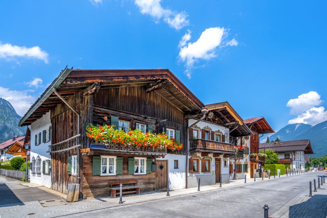 Alte Bauernhäuser in Garmisch-Partenkirchen