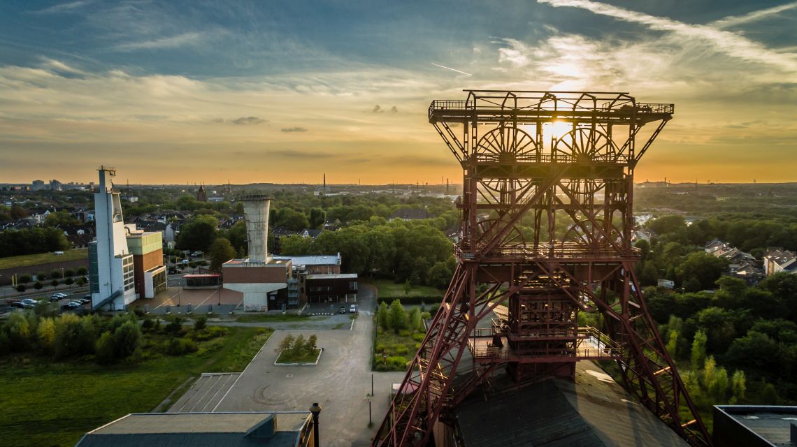 Blick auf die Zeche Consol in Gelsenkirchen