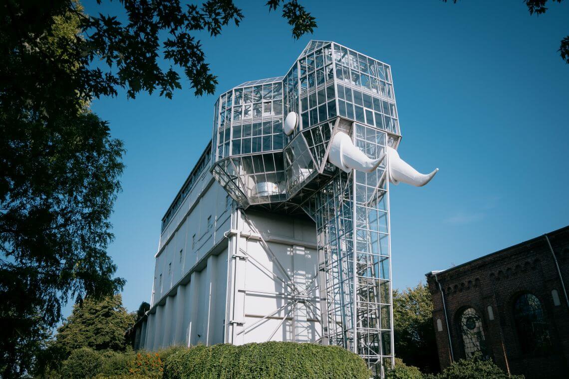 Glaselefant im Maximilianpark in Hamm