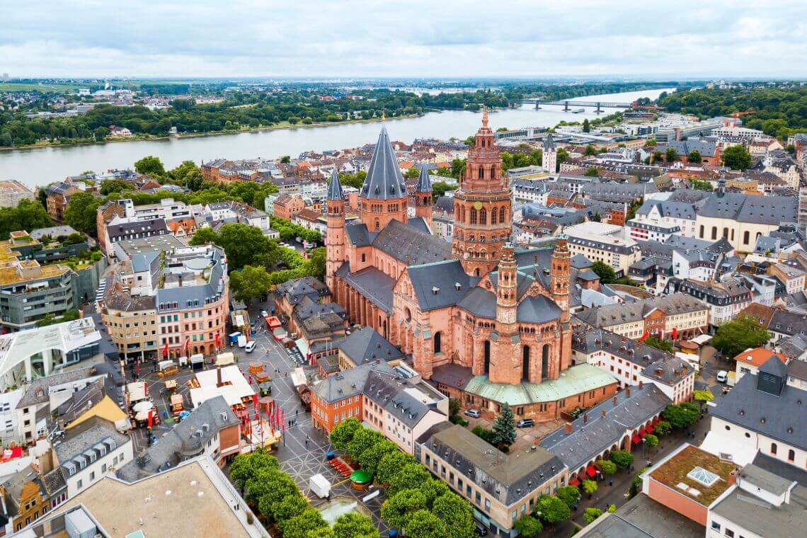 Mainzer Dom von oben