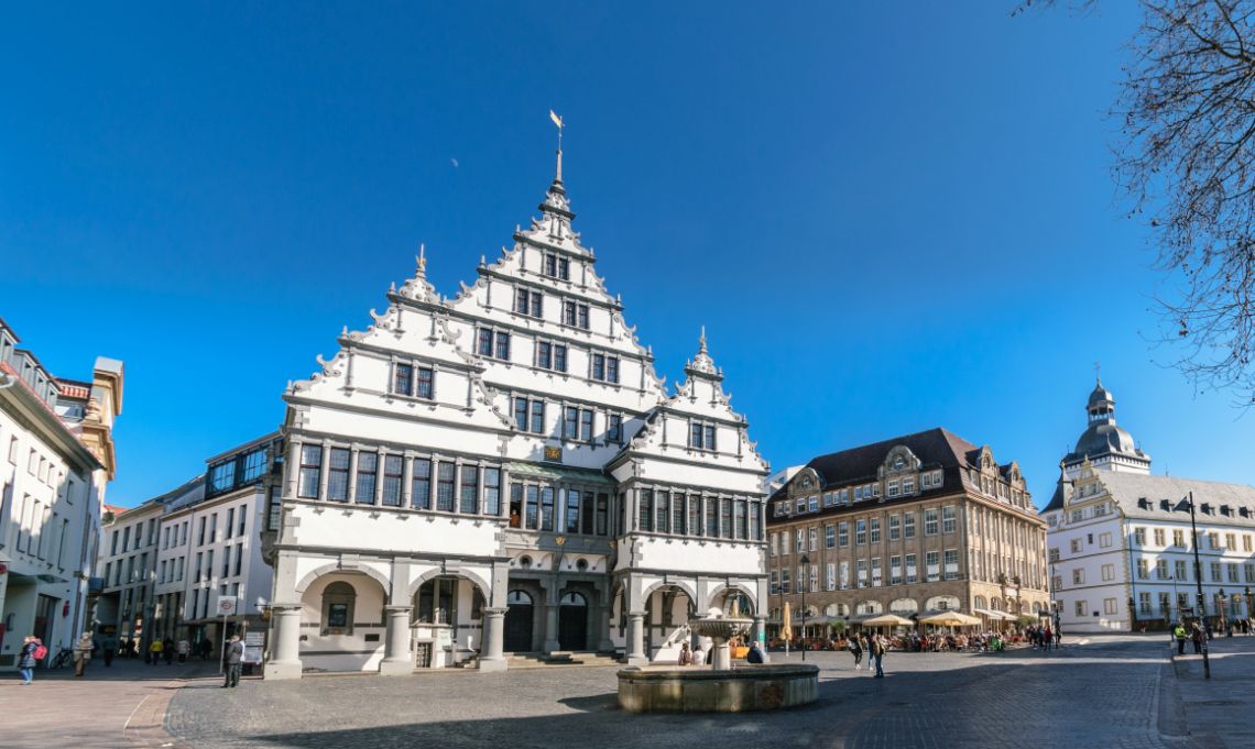 Rathausplatz von Paderborn 