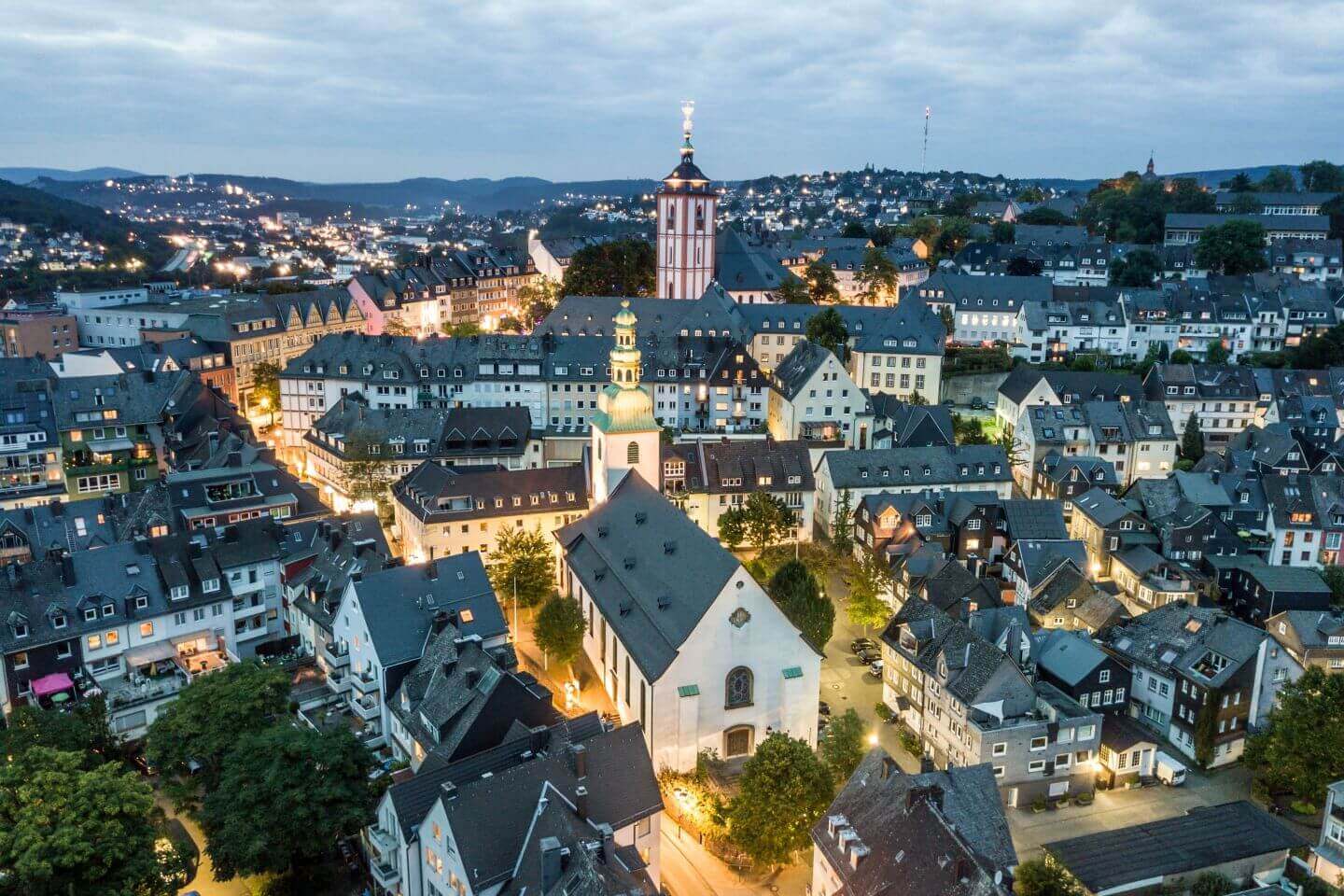 Blick auf die Stadt Siegen