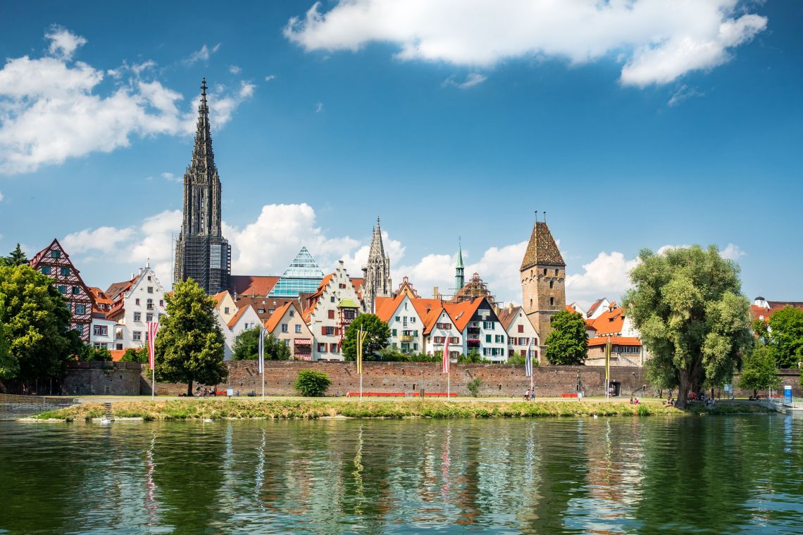 Blick auf Ulm an der Donau